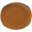 Тарелка мелкая овальная «Террамеза Мастед»; фарфор; H=15, L=205, B=180мм; св.корич.