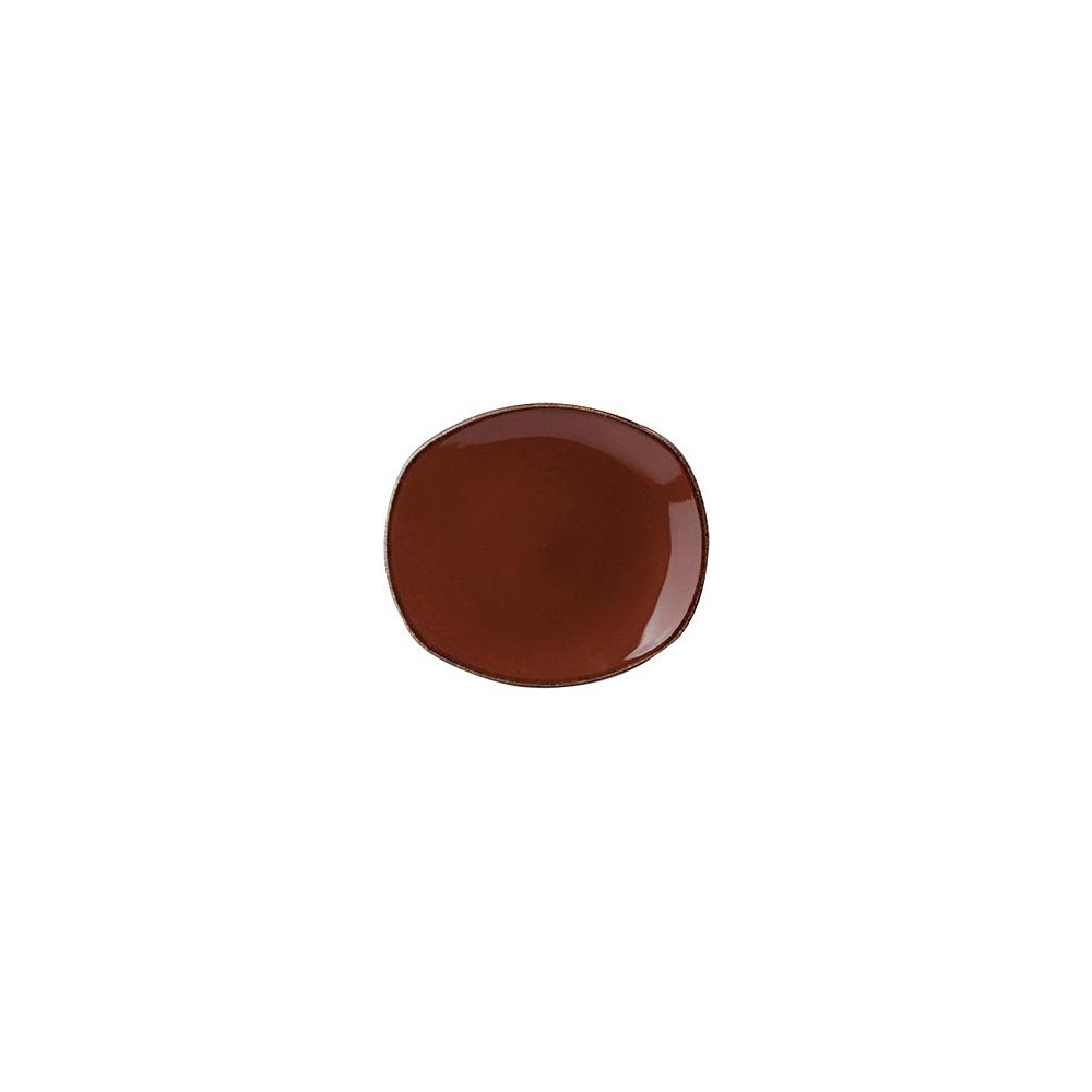 Тарелка мелкая овальная, L 26 см, W 22,5 см, серия Terramesa коричневый, Steelite