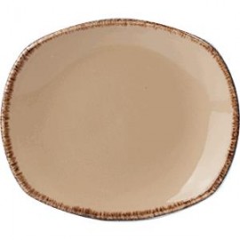 Тарелка мелкая овальная, L 26 см, W 23 см, серия Terramesa бежевый, Steelite