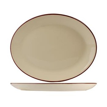 Блюдо овальное "Ivory Claret", L 20 см, W 16 см, Steelite
