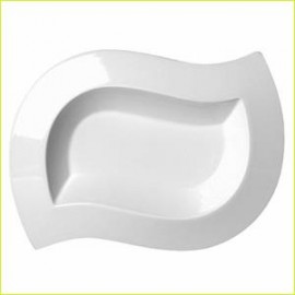 Блюдо глубокое ''White-Symmet'', 350 мл, H 4 см, L 28,1 см, W 21,5 см, Steelite