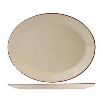Блюдо овальное "Ivory Claret", L 30 см, W 23,5 см, Steelite
