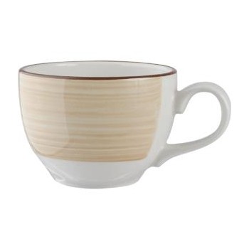 Чашка чайная «Чино»; фарфор; 170мл; D=84, H=60мм; белый, бежев.