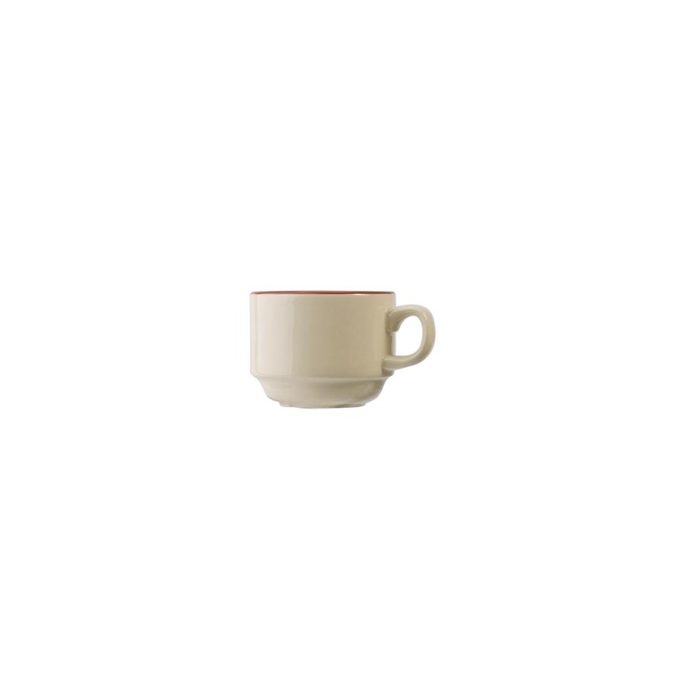 Чашка чайная ''Ivory Claret'', 200 мл, D 8 см, H 7,5 см, L 11,6 см, Steelite