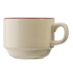 Чашка чайная ''Ivory Claret'', 200 мл, D 8 см, H 7,5 см, L 11,6 см, Steelite