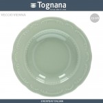 Обеденная тарелка Vecchio Vienna Charme зеленый, D 23 см, Tognana