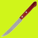 Нож для стейка с деревянной ручкой [3шт] ''Polywood'', L 22,8 см, сталь нержавеющая, Tramontina