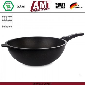 Антипригарный вок Diamond Induction, D 26 см, H 11 см, индукционное дно, съемная ручка, AMT