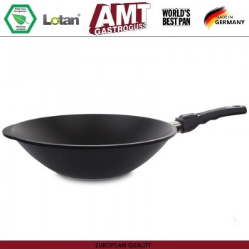 Антипригарный вок азиатский Diamond Crystal, D 32 см, H 11 см, съемная ручка, AMT