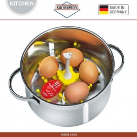 Держатель + Таймер для варки яиц, D 16 см, пищевой силикон, Kuchenprofi