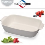 Керамическая форма для духовки, морозильника и подачи, 30 см х 18,5 см, цвет серый, Kuchenprofi