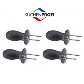 Набор держателей для кукурузы-гриль,4 шпажки, литье, Kuchenprofi