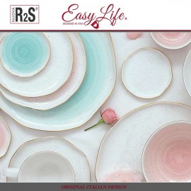 Десертная тарелка ARTESANAL, бело-розовый, 19 см, Easy Life
