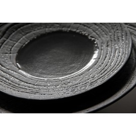 Блюдо-тарелка ARBORESCENCE серо-черный, D 28 см, ручная работа, REVOL