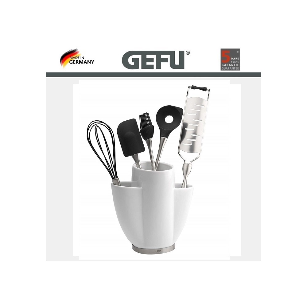Подставка SARA для кухонных инструментов, керамика, сталь, GEFU