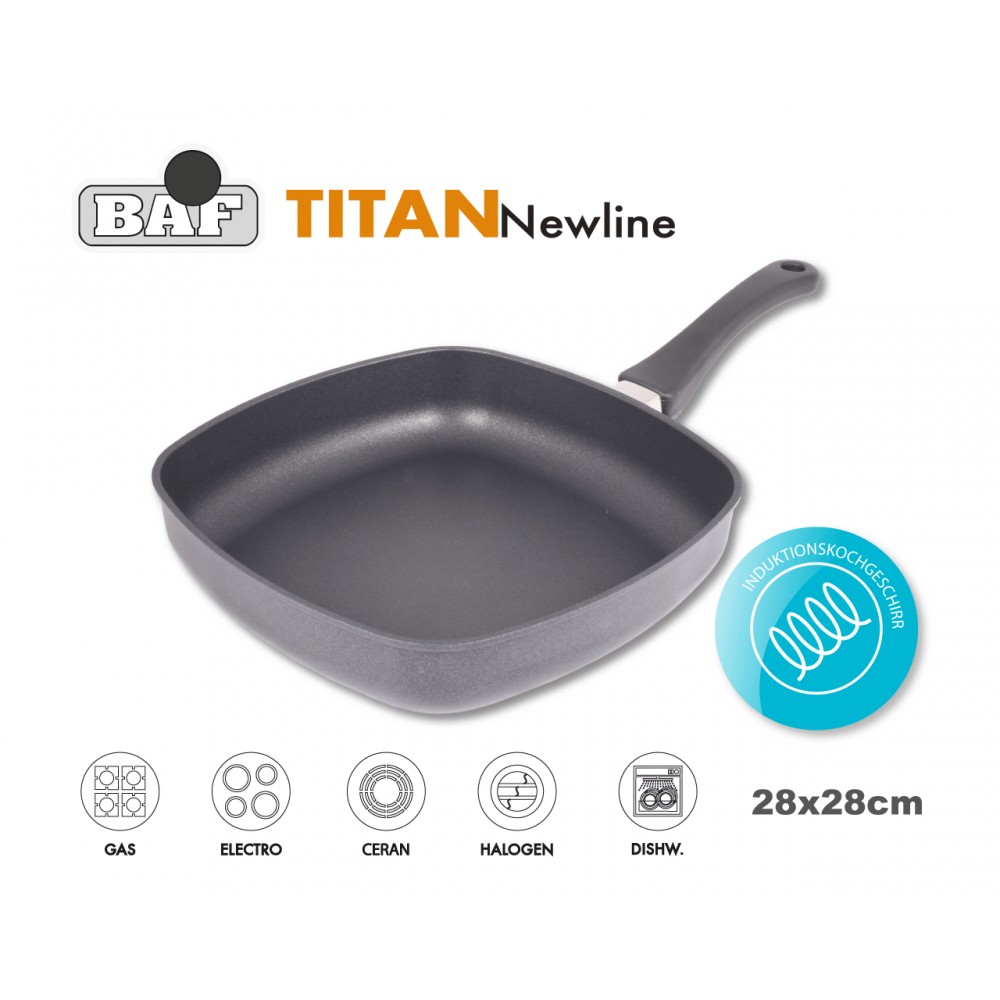 TITAN Newline Антипригарная сковорода квадратная, 28 х 28 см, BAF, Германия
