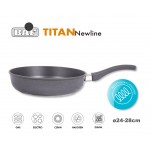 TITAN Newline Антипригарная глубокая сковорода, D 24 см, индукционное дно, BAF, Германия