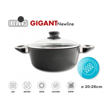 GIGANT Newline Антипригарная кастрюля-сотейник, 2 литра, D 20 см, BAF, Германия
