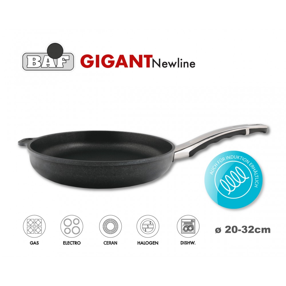 GIGANT Newline Антипригарная сковорода, 0.8 литра, D 20 см, индукционное дно, BAF, Германия