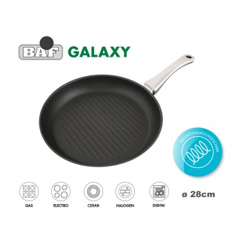 GALAXY Антипригарная сковорода-гриль, D 28 см, индукционное дно, BAF, Германия