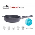 GIGANT Newline Антипригарная глубокая сковорода со съемной ручкой, D 24 см, индукционное дно, BAF, Германия