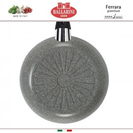 Антипригарная глубокая сковорода Ferrara, D 28 см, гранитное покрытие, датчик нагрева Thermopoint, Ballarini