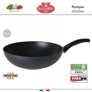 Антипригарный Вок Positano, D 28 см, индукционное дно, Ballarini