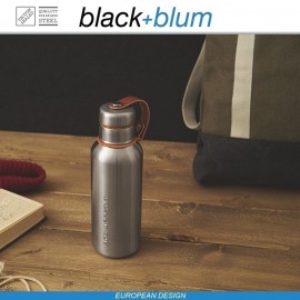 Water Bottle M термос для напитков, стальной-оранжевый, 500 мл, Black+Blum