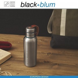 Water Bottle M термос для напитков, стальной-бирюзовый, 500 мл, Black+Blum