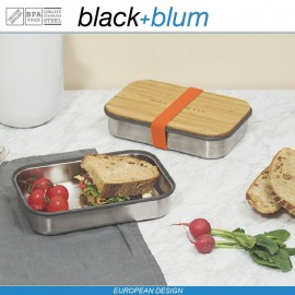 Box Appetit сэндвич-бокс, стальной-морской волны, Black+Blum