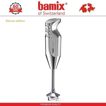 BAMIX M200 Chrome LuxuryLine блендер, хромированный корпус, Швейцария