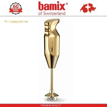 BAMIX M200 Queen Gold LuxuryLine блендер, 24K золотое покрытие, Швейцария