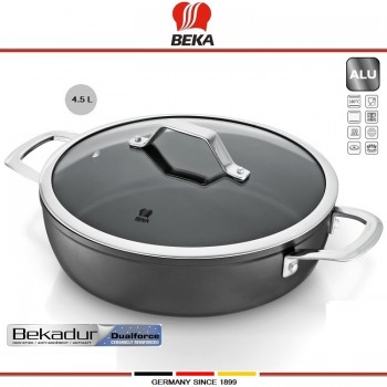 Антипригарная кастрюля-сотейник TITAN, D 30 см, 4.5 литра, индукционное дно, Beka