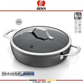 Антипригарная кастрюля-сотейник TITAN, D 26 см, 2.9 литра, индукционное дно, Beka