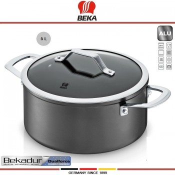 Антипригарная кастрюля TITAN, 5 литров, D 24 см, индукционное дно, Beka
