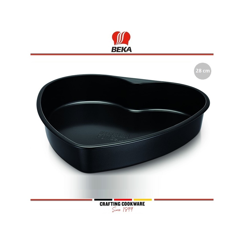 Антипригарная форма для выпечки "Сердце" BAKE, 28 см, H 5 см, углеродистая сталь, Beka