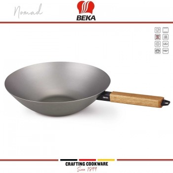 NOMAD Вок, D 31 см, карбоновая сталь, индукционное дно, Beka