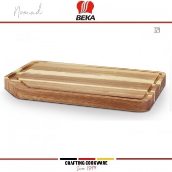 NOMAD Доска кухонная с бороздками, 45 х 30 см, акация, Beka