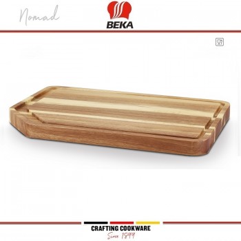 NOMAD Доска кухонная с бороздками, 35 х 25 см, акация, Beka