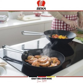 Антипригарная сковорода MASTER для любых плит и духовки, D 24 см, карбоновая сталь, индукционное дно, Beka