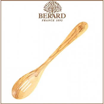 Ложка-шумовка O-Liva кулинарная из дерева оливы, 20 см, Berard