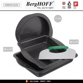 Набор антипригарных блюд Perfect Slice для выпечки с ножом для нарезки в форме, 4 предмета, BergHOFF