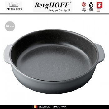 GEM Блюдо для выпечки, D 28 см, керамика жаропрочная, эмаль, BergHOFF