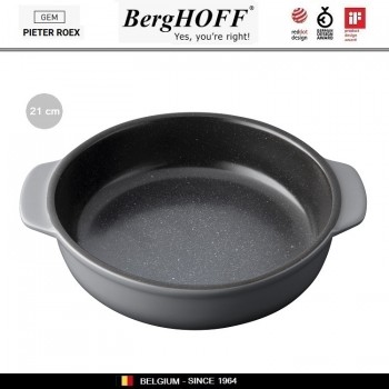 GEM Блюдо для выпечки, D 21 см, керамика жаропрочная, эмаль, BergHOFF