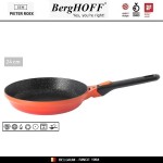 GEM Red Антипригарная сковорода со съемной ручкой, 1.7 л, D 24 см, BergHOFF