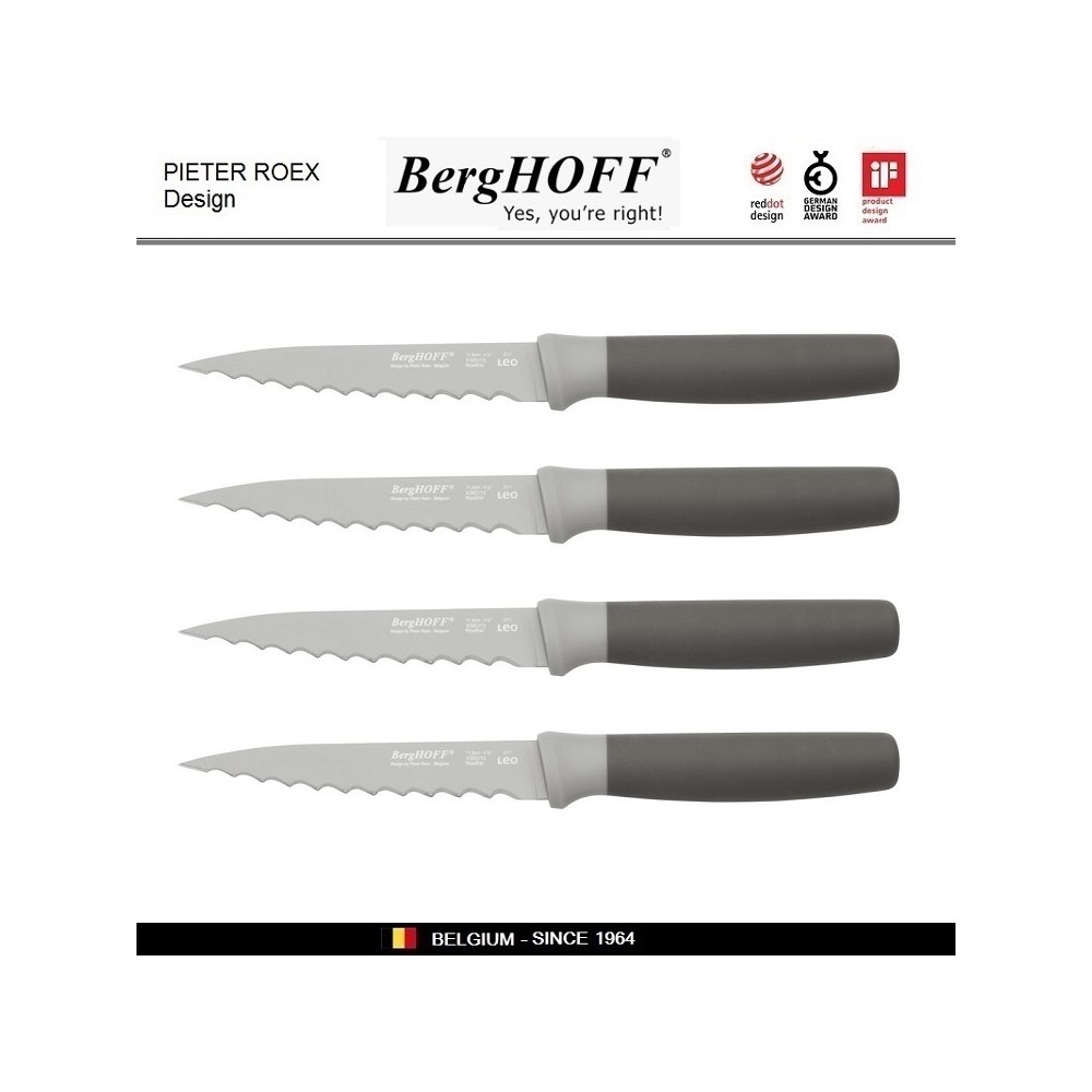 LEO Набор ножей для стейка, 4 шт, BergHOFF