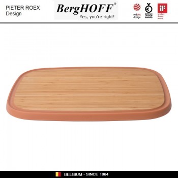 LEO Доска бамбуковая разделочная с нескользящим основанием, BergHOFF