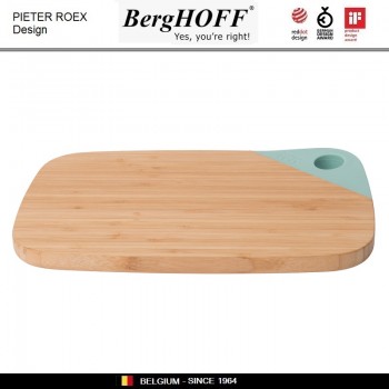 LEO Доска бамбуковая разделочная с отверстием, BergHOFF