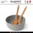 LEO Миска сервировочная с приборами для салата, D 24 см, BergHOFF