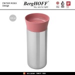 LEO Кружка-термос розовая, 330 мл, сталь нержавеющая, BergHOFF
